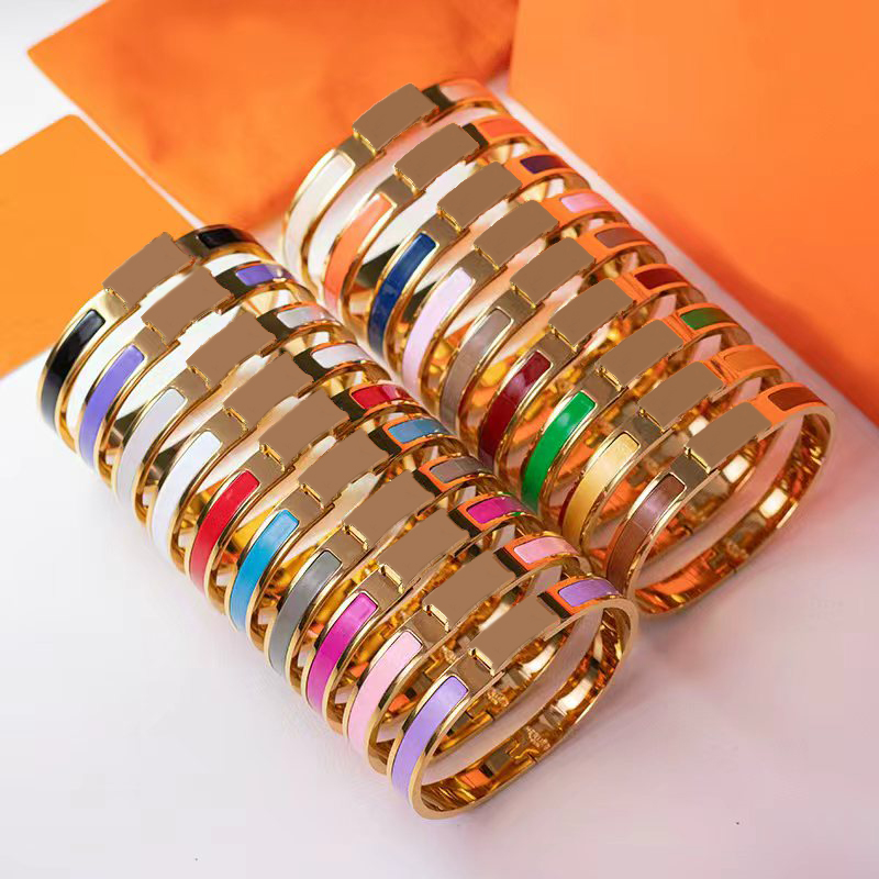 Bracelet de marque H exquis, 8mm, multi-styles, bijoux de luxe en acier inoxydable de haute qualité, Style Couple