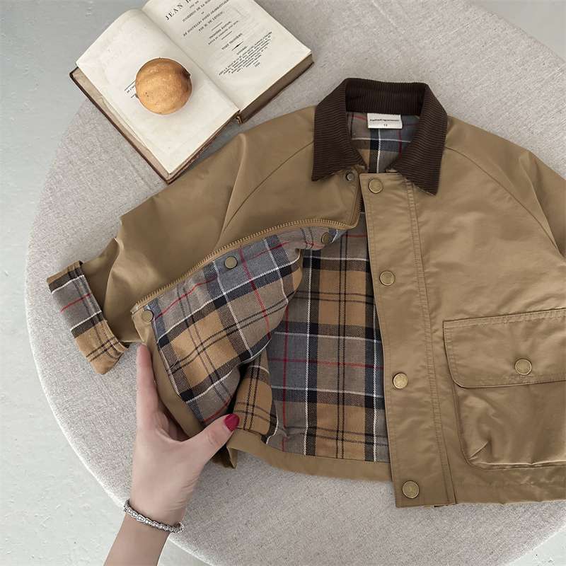 2026 New Boys' Winter perfume Spring Cargo Hunter Jacket Quilted cologne Cotton Padded Toddler Windbreaker Stylish Little Kids Outerwear Design