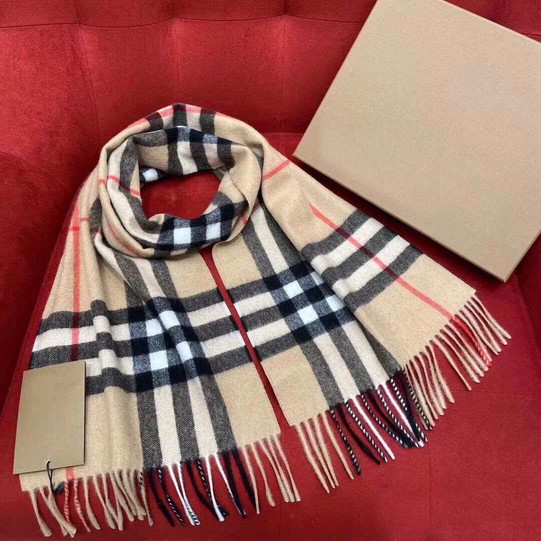 2026 Classic Plaid Women Man Designer Scarf 100% Cashmere Scarves For Winter Warm Womens And Mens Long Wraps Echarpe Size 180x30cm Scarfs Ho101