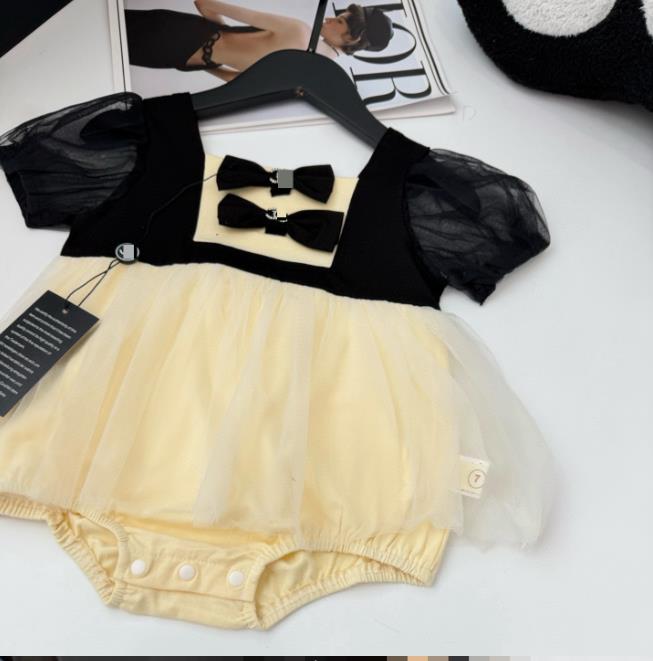 Brand Designer Baby jumpsuit pure cotton summer thin clothing solid color baby girl designer clothes casual toddler sleeveless romper boys kids body