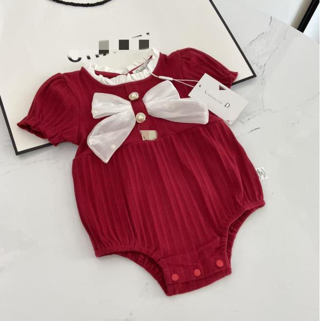 Brand Designer Baby jumpsuit pure cotton summer thin clothing solid color baby girl designer clothes casual toddler sleeveless romper boys kids body
