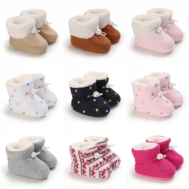 Winter born Baby Cotton Booties Non Slip Sole Toddler Boys Girls First Walkers Infant Warm Snow Boots 0 18Months 260822CJ