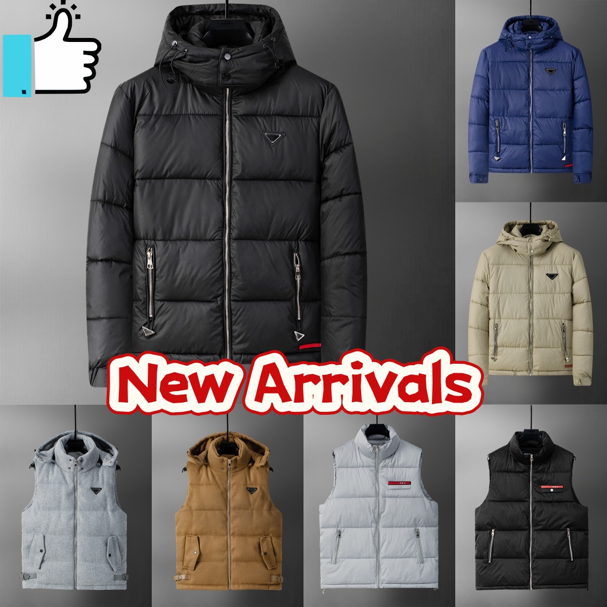 puffer jacket designer jacket men coat puffer mens coat doudoune homme winter jacket designer coat men Winter Coat Men Thermal Puffer Oversized Down