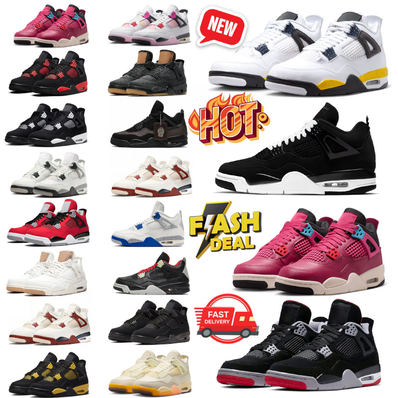 Robinson 4 4s designer basketball shoes Bloodline Tour Yellow Bin 23 True Blue Toro Bravo Berlin womens mens trainers sneakers