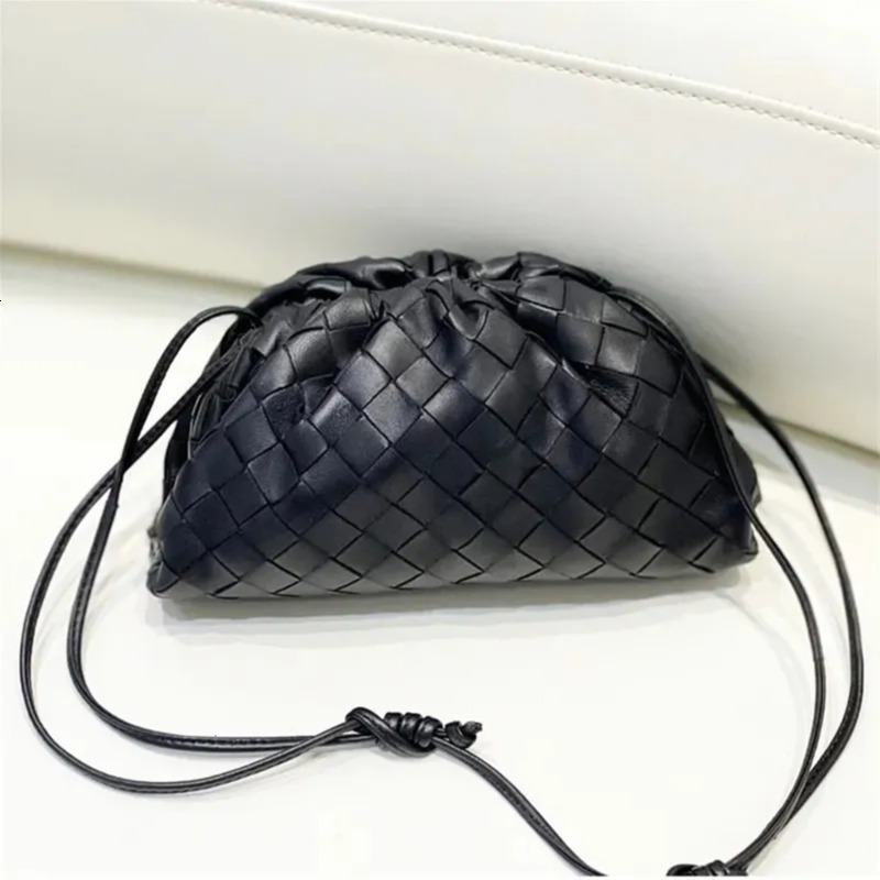 Genuine Leather woven cloud Designer Shoulder ba strap mirror quality Luxurys handbag purses sling Mini pouch tote bag Womens mens fashion Crossbody