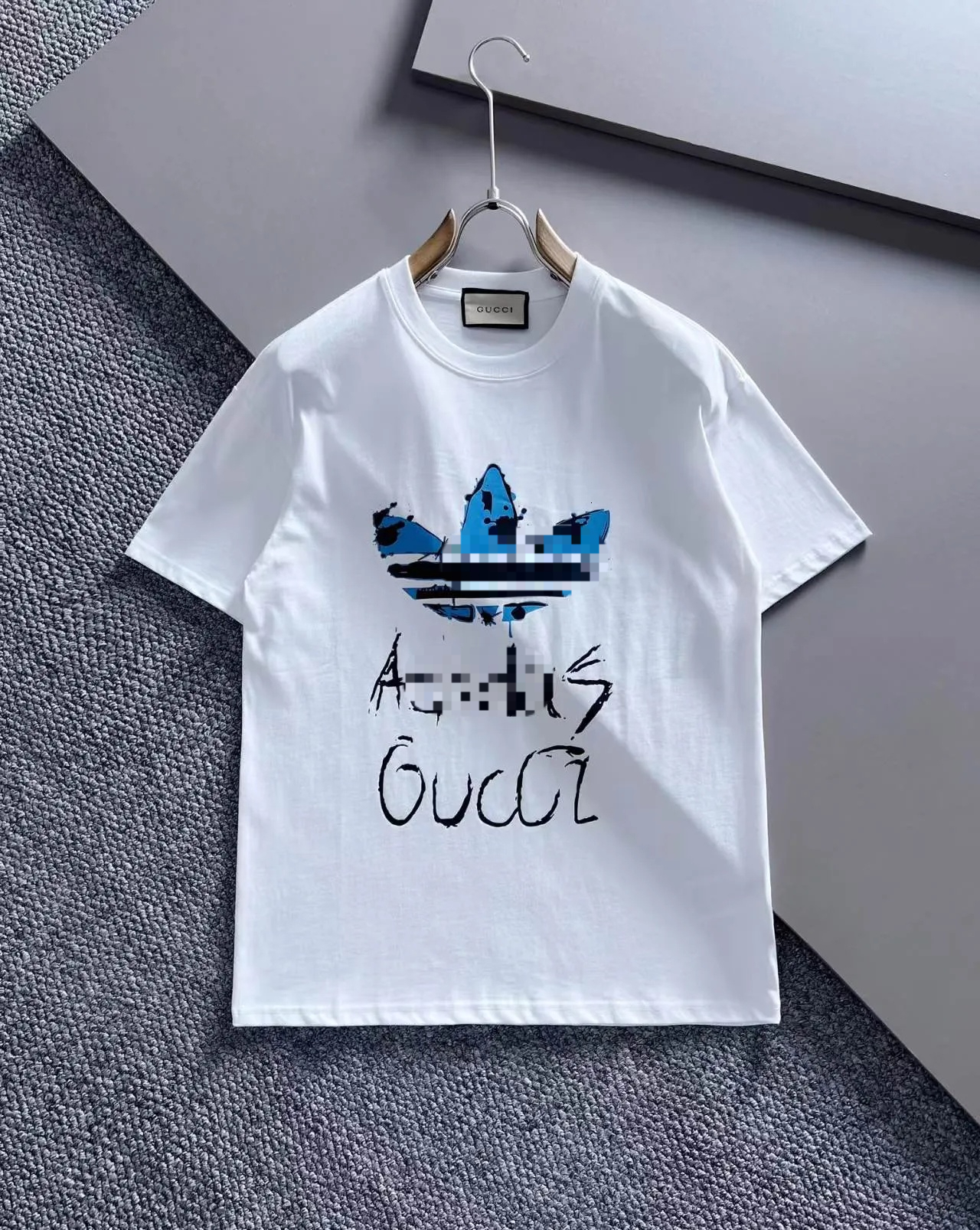 Designer de haute qualité pour hommes et femmes couche de lettre imprimée à manches courtes en vrac T-shirt décontracté 100% pur coton haut pour