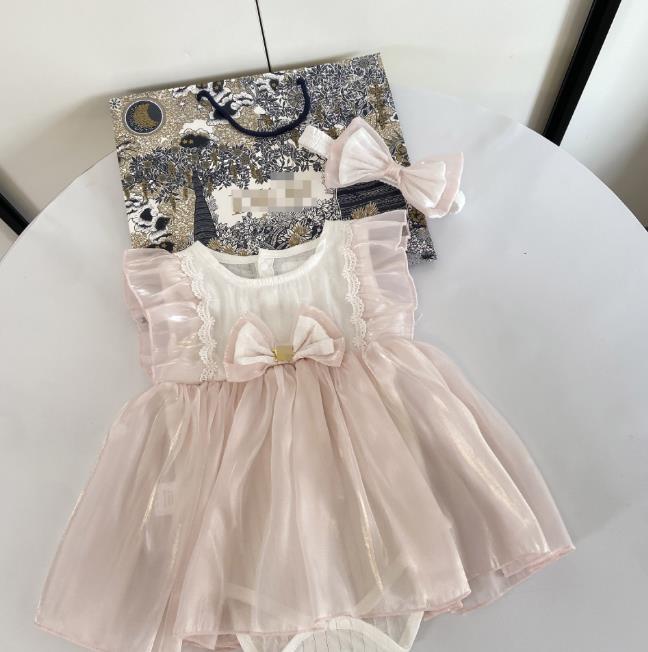 Brand Designer Baby jumpsuit pure cotton summer thin clothing solid color baby girl designer clothes casual toddler sleeveless romper boys kids body
