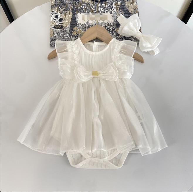 Brand Designer Baby jumpsuit pure cotton summer thin clothing solid color baby girl designer clothes casual toddler sleeveless romper boys kids body