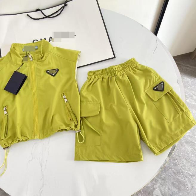Summer Kids Designer Clothes Cute Two Piece Skirt Set Baby Girls Children Clothing Dresses Sets Short Sleeve Pullover T-shirt Pleated Cake Dress P81