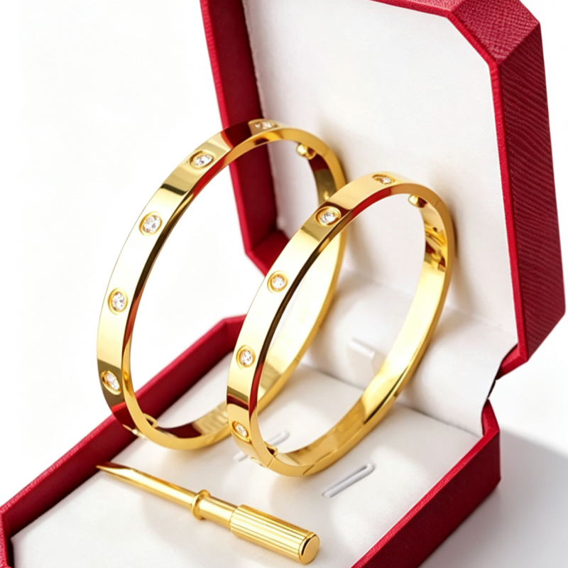 Designer classic women men screw bracelet luxury customized punk accessories gold plated fashion nail bracelet noble elegant women jewelry valentine