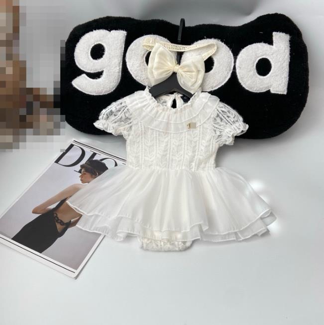 Brand Designer Baby jumpsuit pure cotton summer thin clothing solid color baby girl designer clothes casual toddler sleeveless romper boys kids body