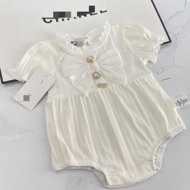Baby jumpsuit pure cotton summer thin clothing solid color baby girl designer clothes casual toddler sleeveless romper boys kids bodysuit