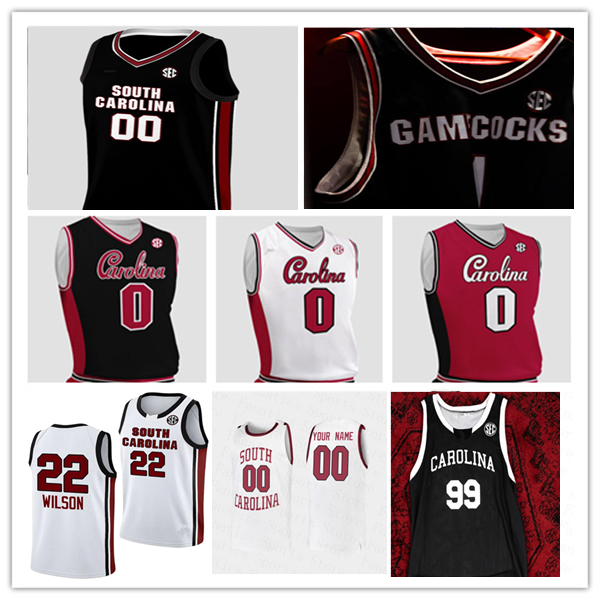 Maillot de basket-ball Gamecocks de Caroline du Sud Elijah Strong Eli Ellis Myles Stute Nordin Kapic Grant Polk Hayden Assemian Butler Cam Scott
