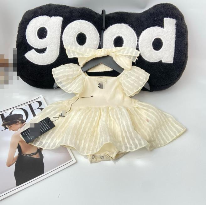 Brand Designer Baby jumpsuit pure cotton summer thin clothing solid color baby girl designer clothes casual toddler sleeveless romper boys kids body