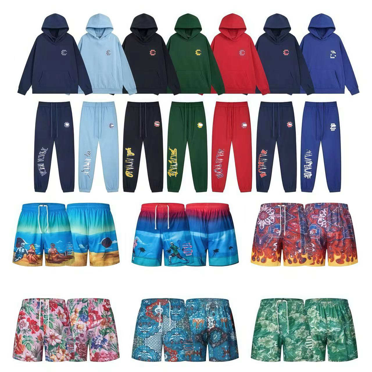 erihoodie designer sweat à capuche sweat erishorts sandales hommes femmes sweats à capuche hauts hip hop street sport pull hommes sweat à capuche