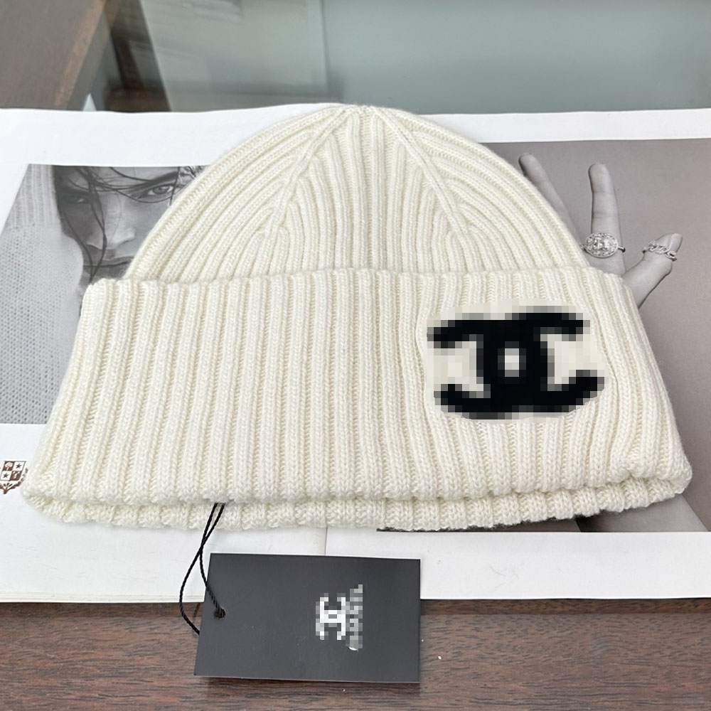 White chan beanie Bonnet high quality Autumn Winter Knitted Cap Women Fashion Wool Hat Designer Casual Hat Beanie