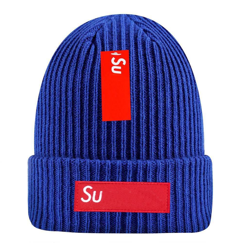 Sup Designer Beanie Hats Men Women Luxury Knitted Cuffed Skull Cap High Quality Classic Red Box Winter Unisex Warm Toboggan Caps Hip Hop Bonnets Cas