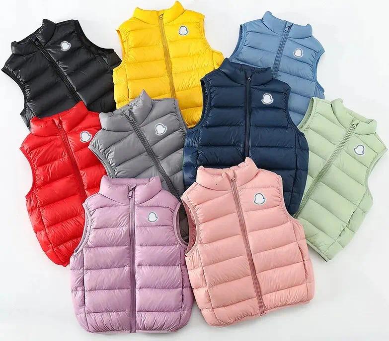 Designer Childrens Luxury boy Vest Kids Waistcoat Elegant Womens Sleeveless Bodywarmer Boys Girls Down Puffer Jacket Free Shipping