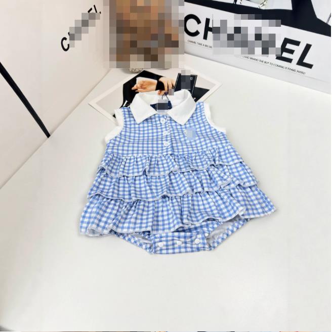 Brand Designer Baby jumpsuit pure cotton summer thin clothing solid color baby girl designer clothes casual toddler sleeveless romper boys kids body