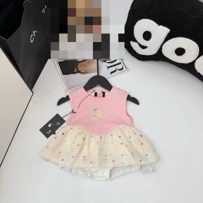 Brand Designer Baby jumpsuit pure cotton summer thin clothing solid color baby girl designer clothes casual toddler sleeveless romper boys kids body