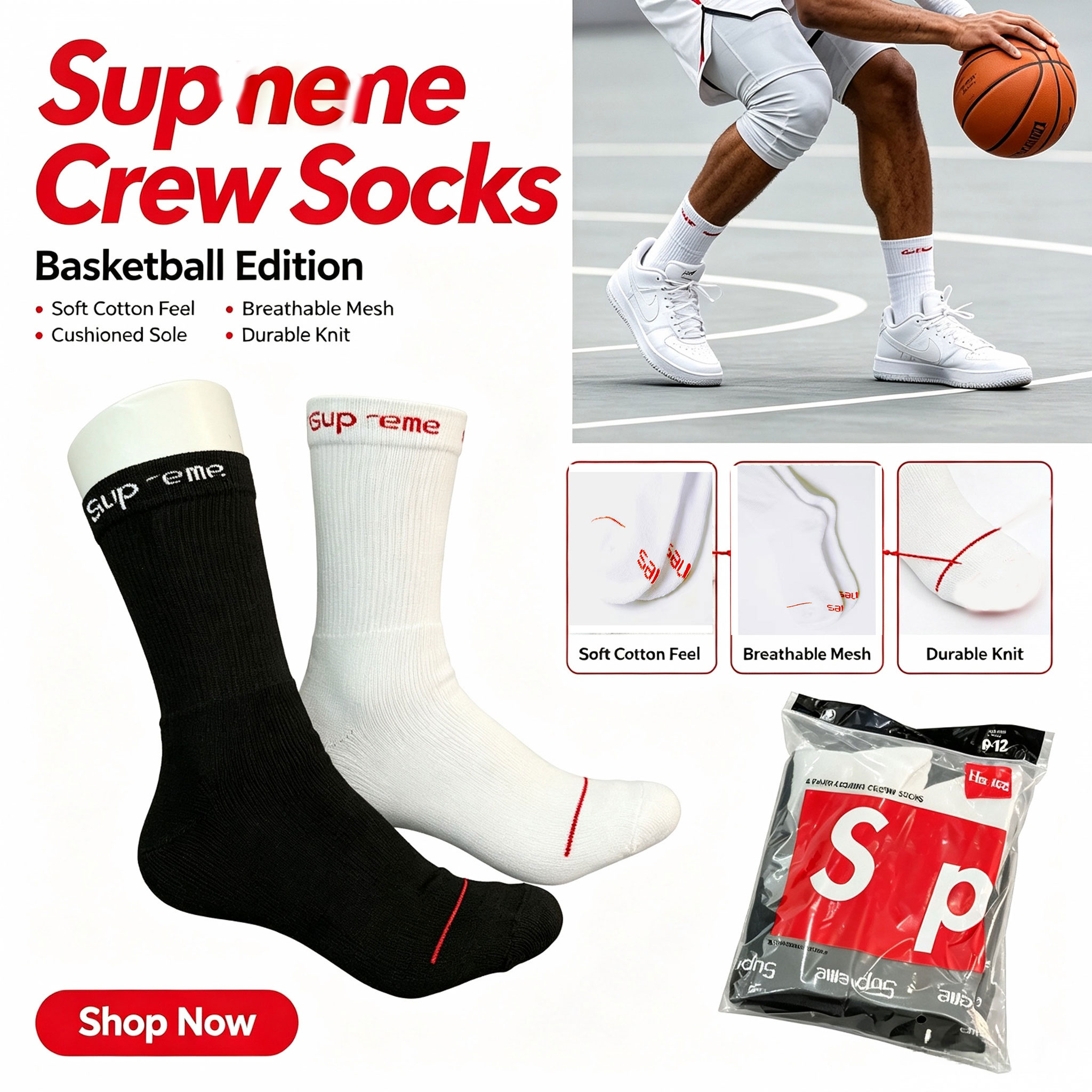 supreresocks 4 Pack Mens Socks brand design socks Fashion Casual Cotton Breathable Men's tall woolen stocking Outdoor sports basketball socks s