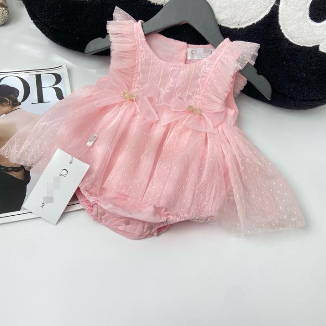 Brand Designer Baby jumpsuit pure cotton summer thin clothing solid color baby girl designer clothes casual toddler sleeveless romper boys kids body