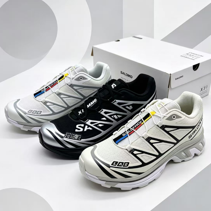 Designer mom Top XT-6 ADV Ultra Raid Trail Running Shoes, M6 Unisex, Style, White, Moon Rock Triple Black, Stone Field Drift, Outdoor Hiking and Cas