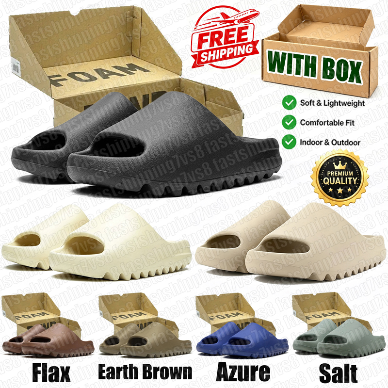 free shipping designer unisex slippers womens mens outdoor indoor luxury slides bone black salt comfortable daily sandals size36-48