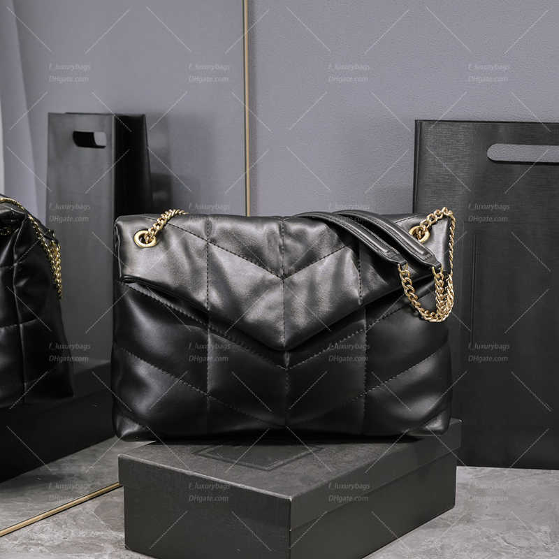 lady bag Evening Bags 7A Mirror quality Puffer loulou bag women Luxury Designer large mini Chain Bags Tote Shoulder Crossbody Handbags classic genui