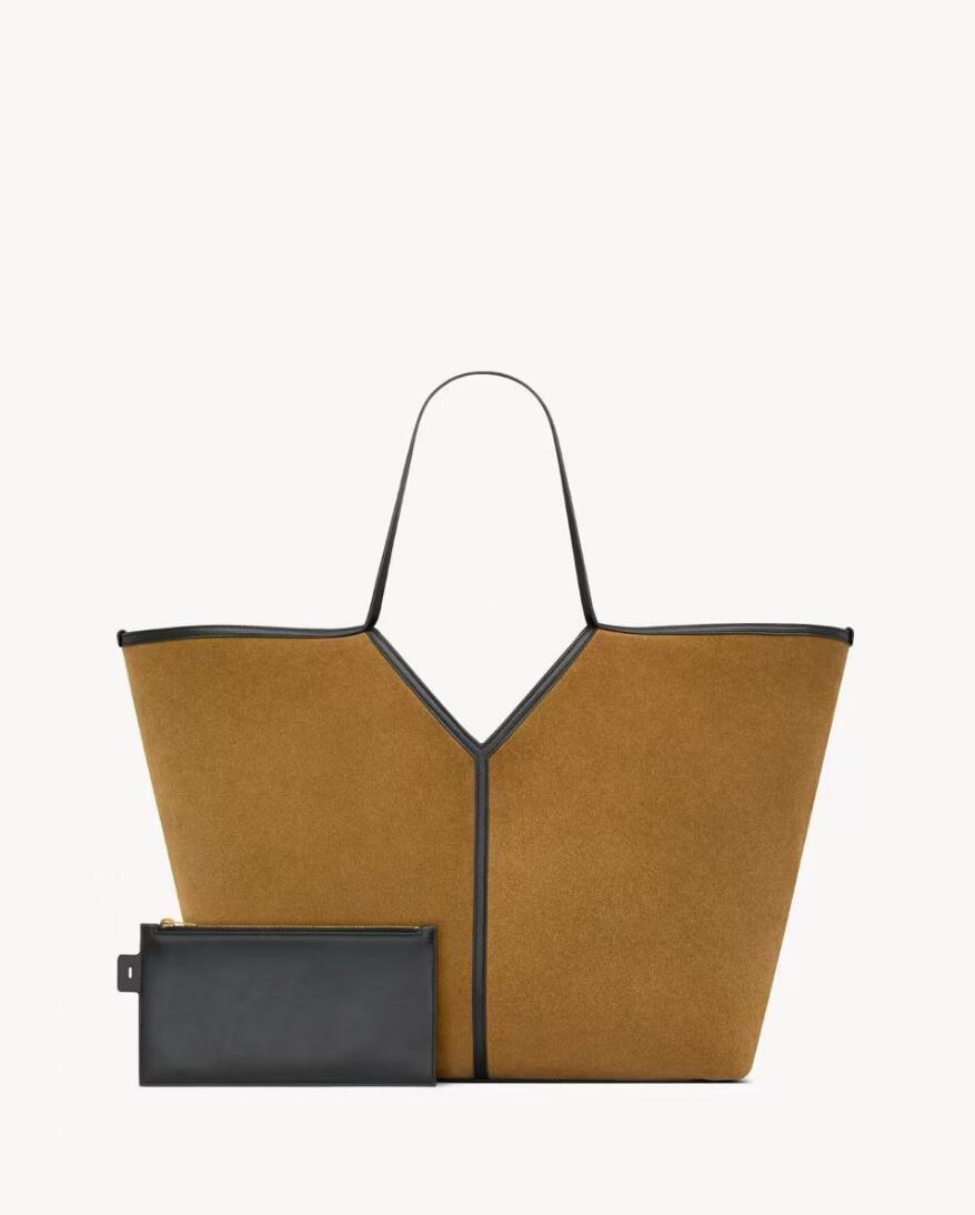 10A Top Mirror quality Large capacity suede tote handbag luxury Y Letter shape Quilting bags designer bags women shoulder bags shopping bags Activit