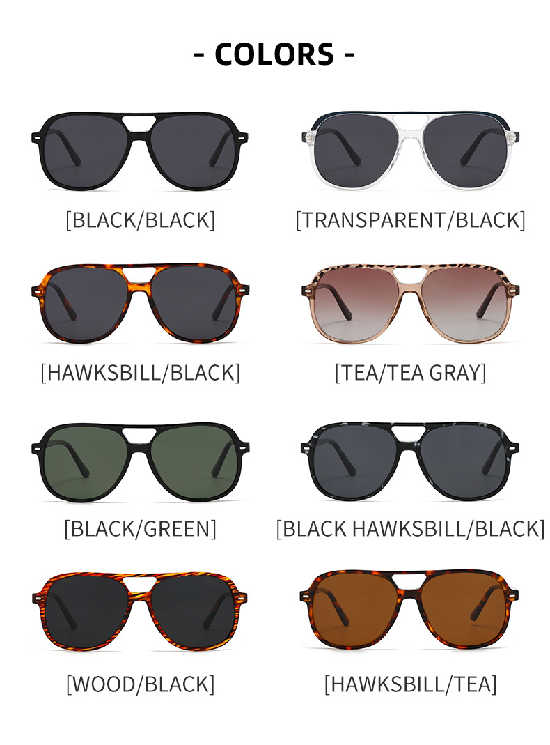 Designer Sunglasses for Men Women Pilot Double Bridge Square Sun Glasses Vintage Retro Eyewear UV400 Protection 2198 Outdoor Beach Shades RB tutu056