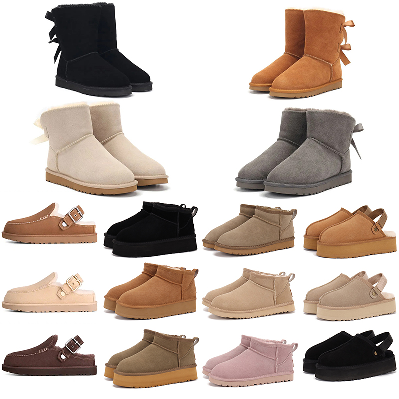 tasman tazz slippers designer women fur slides winter snow sliders classic shoes Rose red Goldenstar Evelina Clog ultra mini uggswoman uggsman