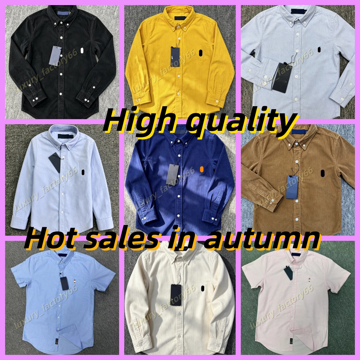Unisex Long Sleeve Solid Color Polo Shirt Embroidered Button Down Top Suitable For Business Occasions And Daily Social Casual Wear