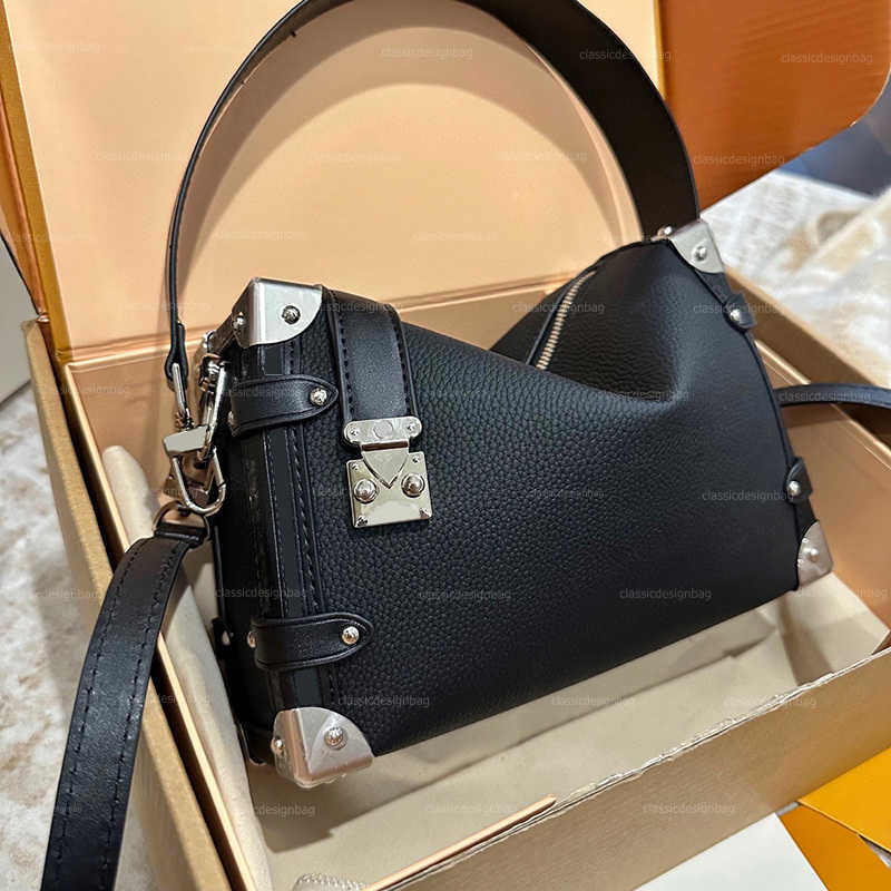 luxury shoulder bag 10A mirror Designer side trunk shoulder bag designer tote large leather travel Bag womens fashion crossbody bags trunk bags Hand