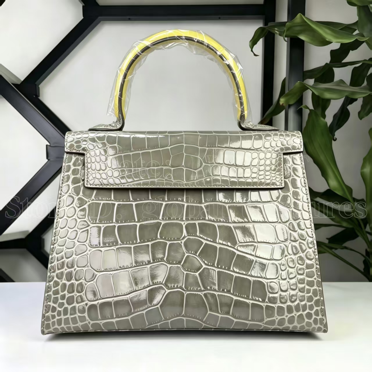 Designer Luxury Brand Multi-Colored Crocodile Print Women's Handbag with Gold Hardware High-Quality Genuine Leather Designer Bag for Everyday U