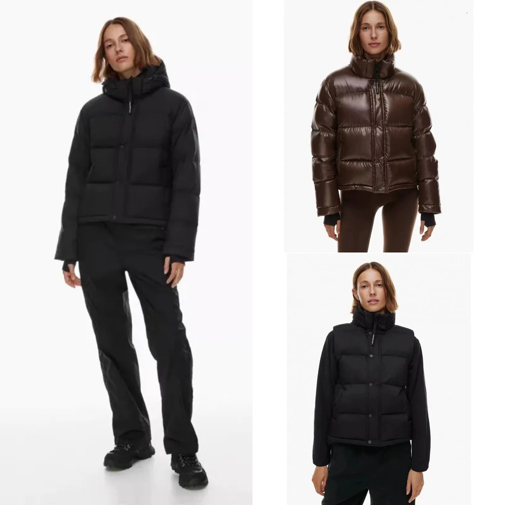 Designer Aritzia down puffer jacket women super puff short hooded vest branded waistcoat Canada down thickened extreme warm knee length jackets arit