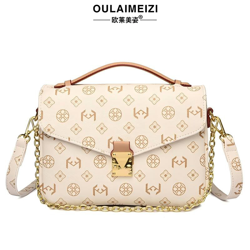 OULAIMEIZI Hot Light Luxury Retro Printed Designer Flap Bag Fashion Single Shoulder Postman Bag For Woman