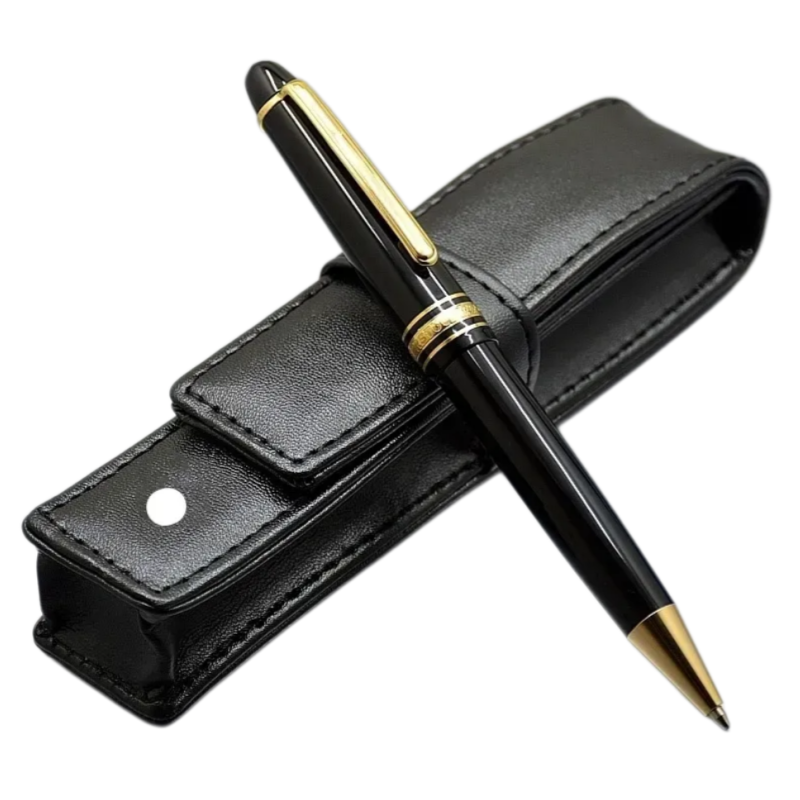 wholesale 163 Black Resin Rollerball Ballpoint Pen High Quality School Office Writing Fountain Pens With
