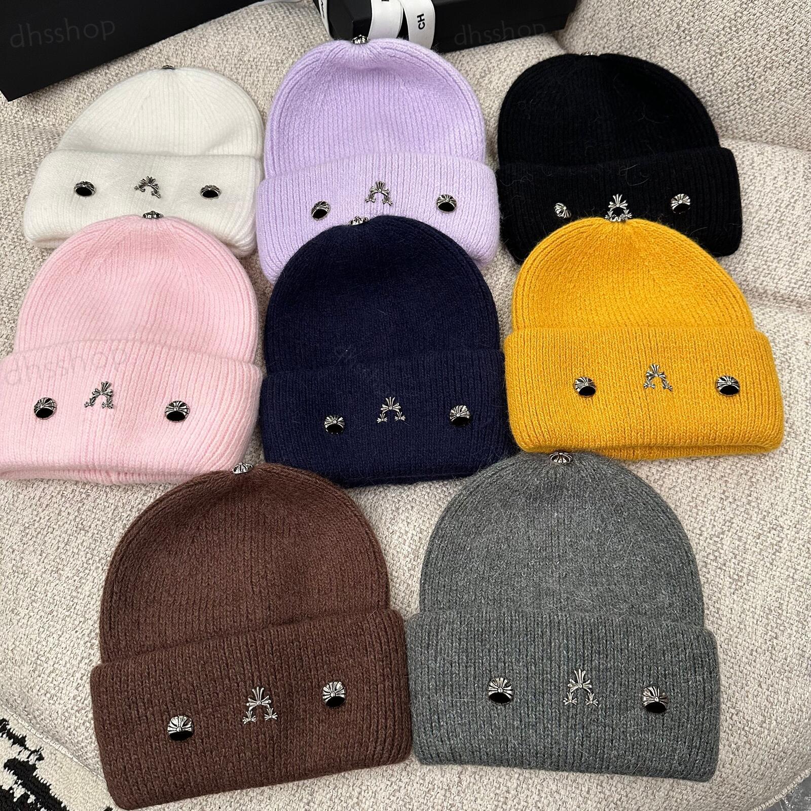 Letter knitted hat designer hat fashionable brimless casual hat men's and women's outdoor pullover hat tourist skiing hat