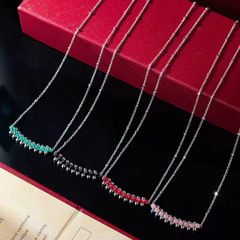Luxury Love Necklace Bullet Willow Nail Women's Designer Jewelry High Quality Non fading Pendant Necklace