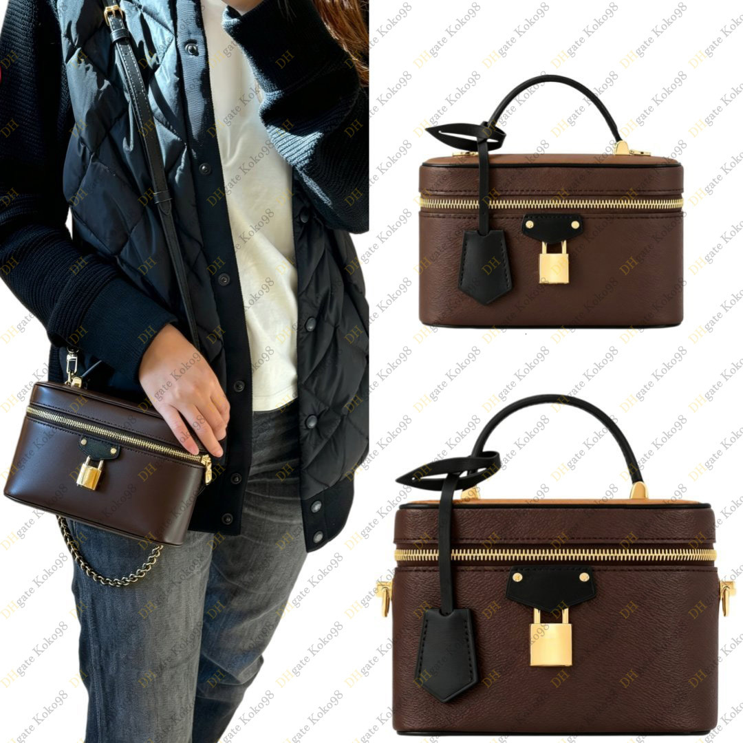Genuine Leather Designer Bags For Women Fashion Trends Top Mirror Quality Vanity Chain Pouch Bag Cosmetic Bag Shoulder Bag Ladies Luxury Crossbody M
