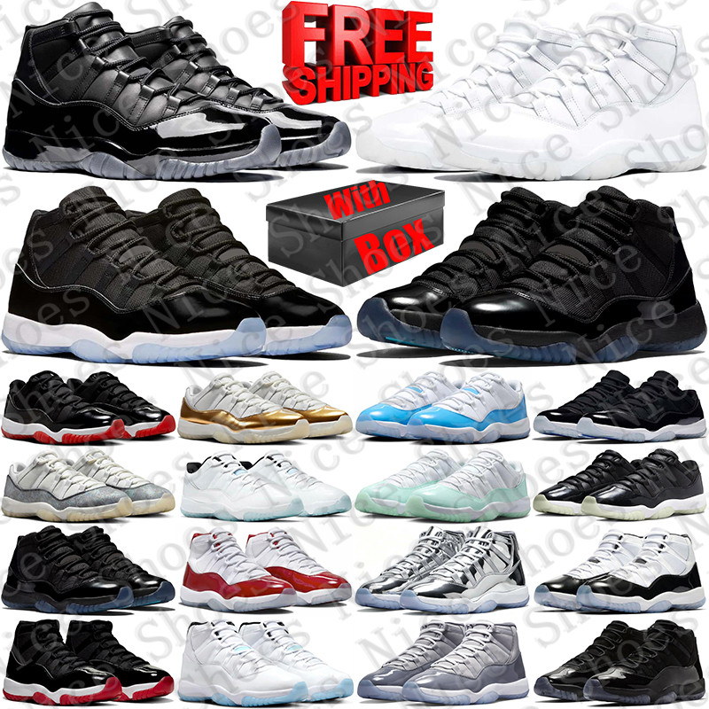 Free Shipping With Box Basketball 11 11s lows Shoes Designer Sport sneakers Gamma Blue for shoe mens womens Space Jam high UNC d h gate Cool Grey br