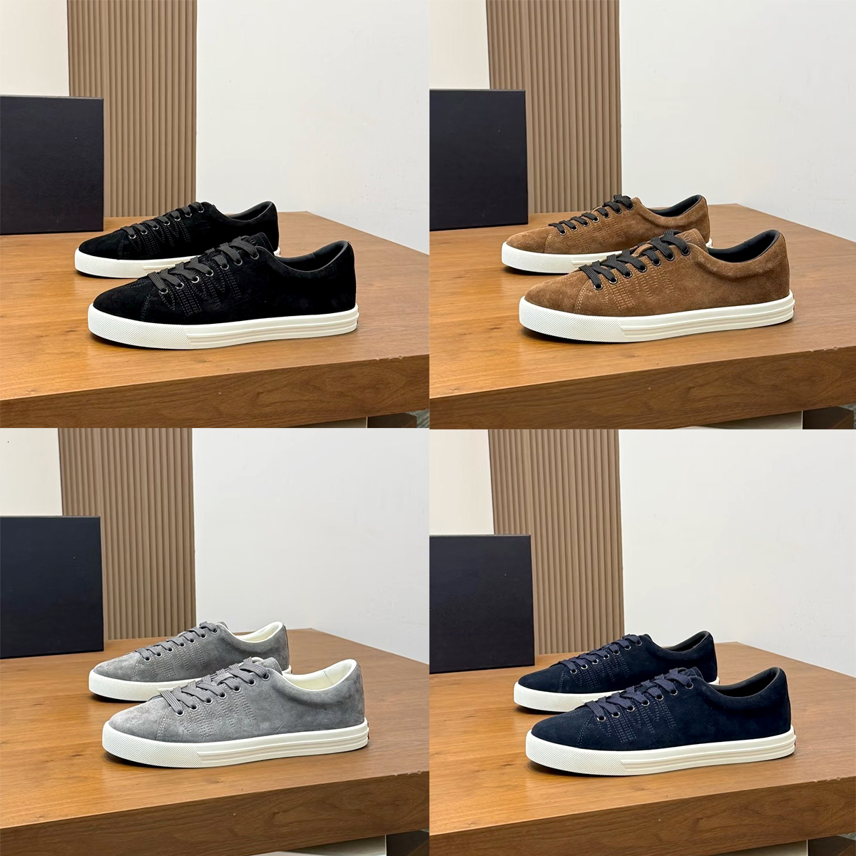 High quality Genuine Leather tennis men Business Walking moccasin golf Outdoor loafers Suede 1 1 Designer casual shoe run low top sneaker luxurys dr