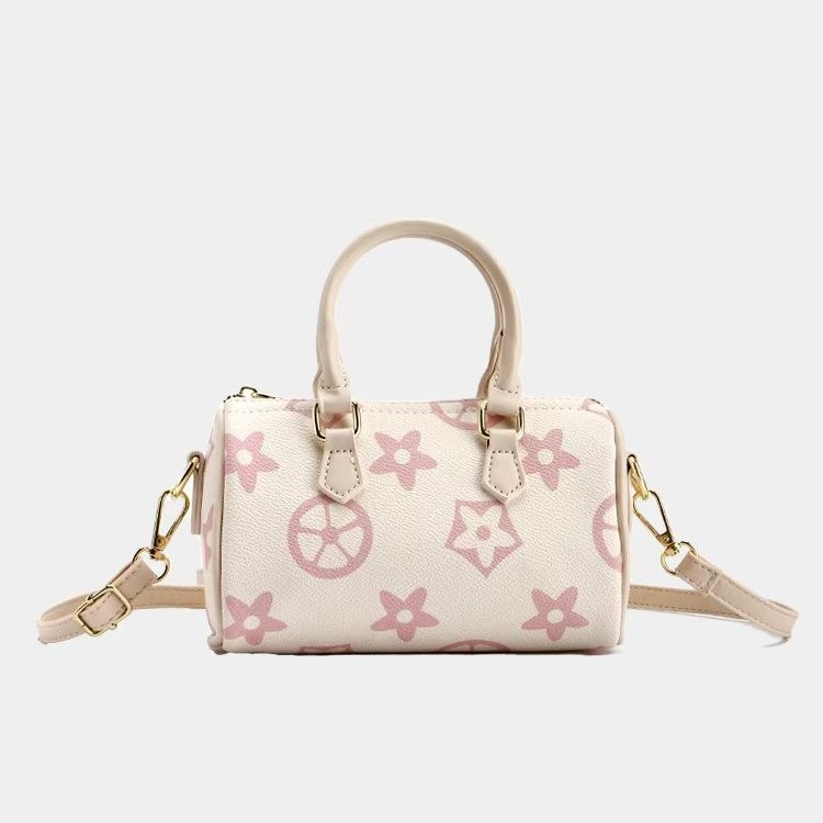 Designer Bag Classic Print Top Handle Purse With Adjustable Strap And Gold Hardware For Daily Commute Travel