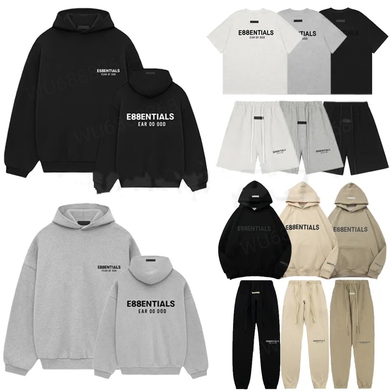Essentials Sweats à capuche Designer Sweat à capuche Silicone Monogramme Imprimer Designer Sweat à capuche Survêtements Shorts Chemise Mens Desig