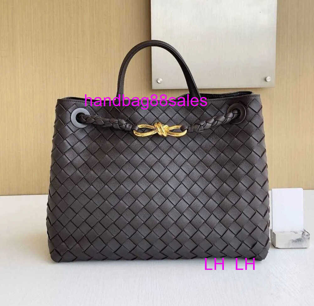 Handbag Andiamo Women Buckle Andiamo Original 8-line Leather New Woven Womens Portable Single Shoulder Crossbody Official Document Tote Bag Handly26