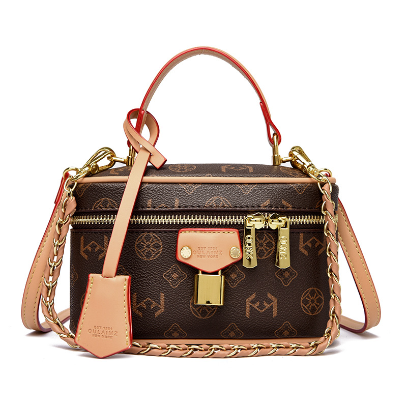 OULAIMEIZI 2026 Hot Luxury Fashion Retro Designer Box Bag Classic Trendy Printed Shoulder Bag for Women