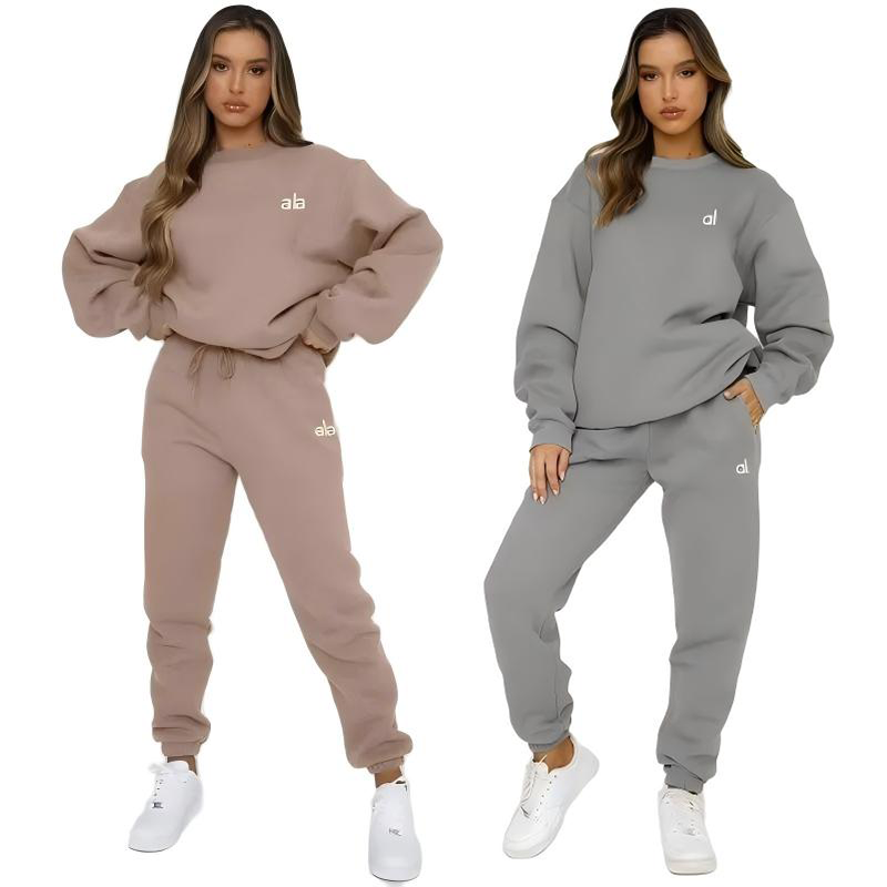 alosetsswomen clothes set designer look long sleeve top and athletic pants minimalist stylish and perfect for spring and autumn