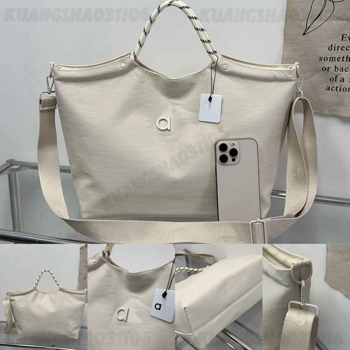 Gym Bag Yoga Bag Designer Bag Travel Backpack New Yoga Fashionable Commuter Shoulder Korean Style Handbag Crossbody Tote Textured Women's Bag b