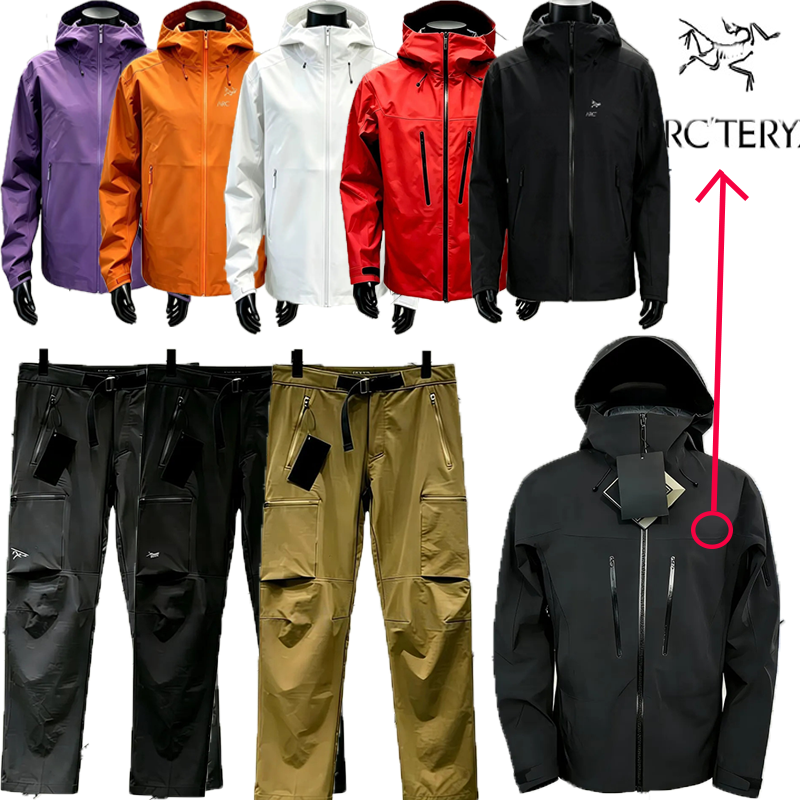 Arcterrrxlyitys Jacket Waterproof Hardshell Jacket Men Women Outdoor Hooded Rain Coat Windproof Hiking Camping Climbing Hard Shell Zip Up Jacket Wat